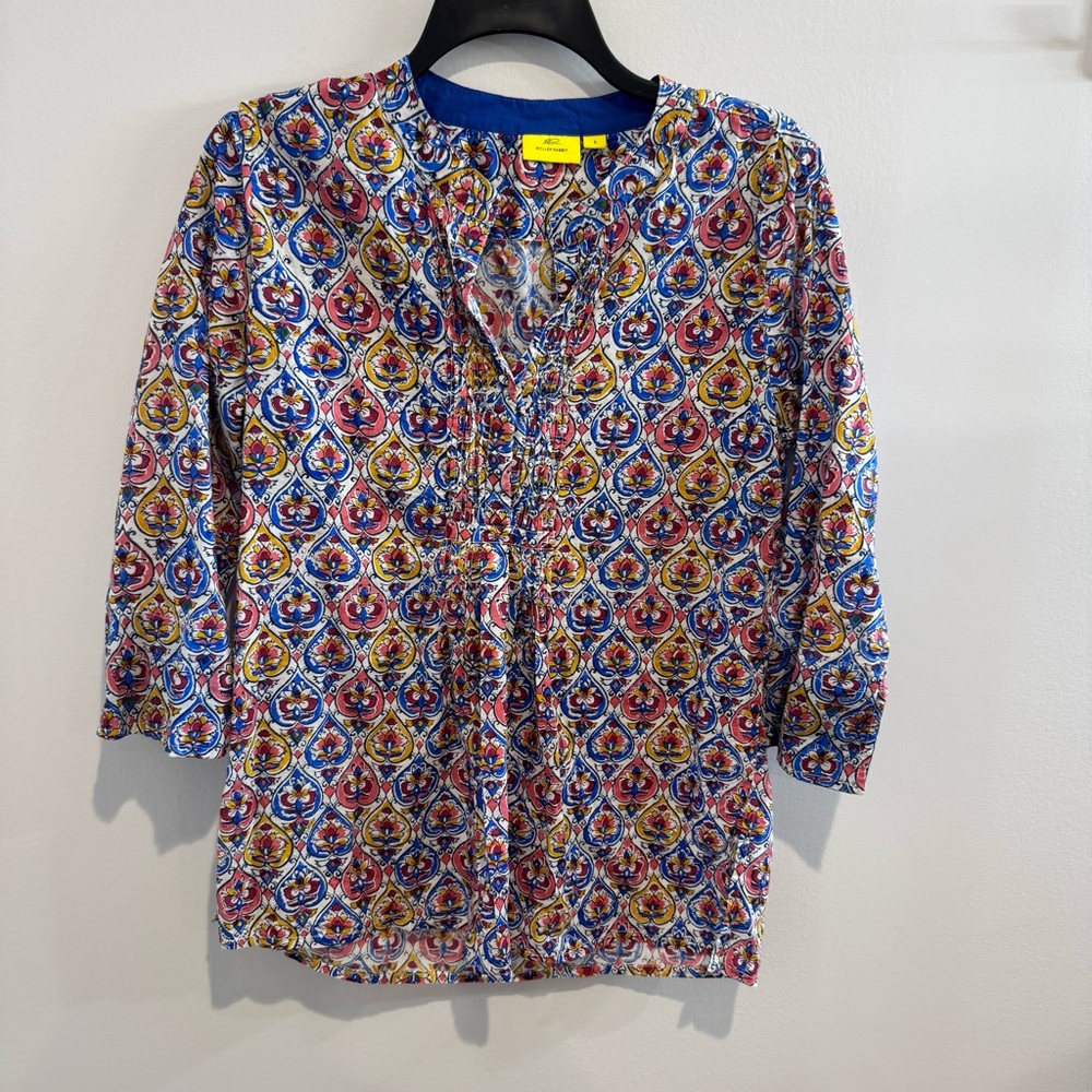 Roller Rabbit Akar Anjali Printed Blouse size small